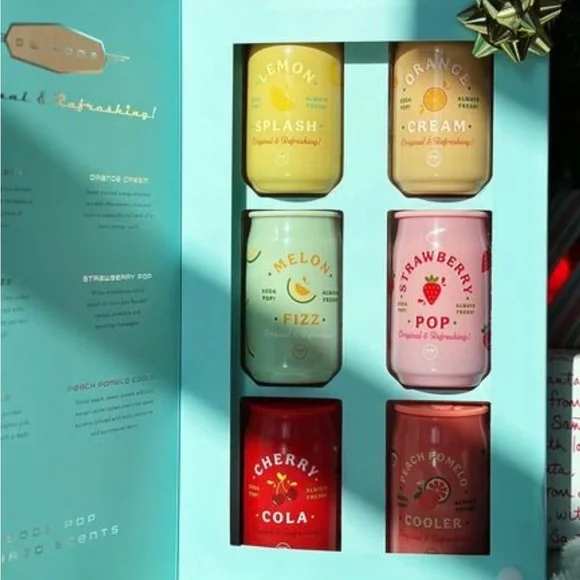 VIRAL DW Home Soda Pops Candles Original & Refreshing Candles Set 6 pieces NIB - Picture 2 of 9